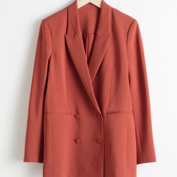 &Others Stories Rust Blazer - Picture 3 of 9